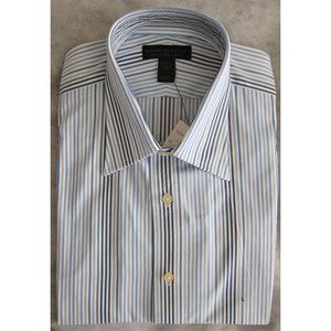 Express - Dress Shirt - Blue/White - L (16-16.5)